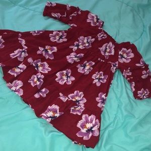 Red floral size 2t old navy dress